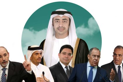 Abdullah bin Zayed Discusses Syria Situation with His Counterparts