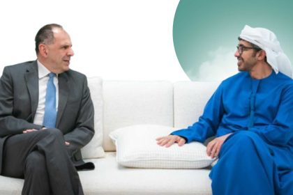 HH Sheikh Abdullah bin Zayed Meets Greece Minister of Defence