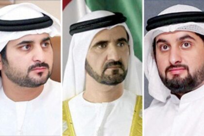 Sheikh Mohammed bin Rashid and his Sons