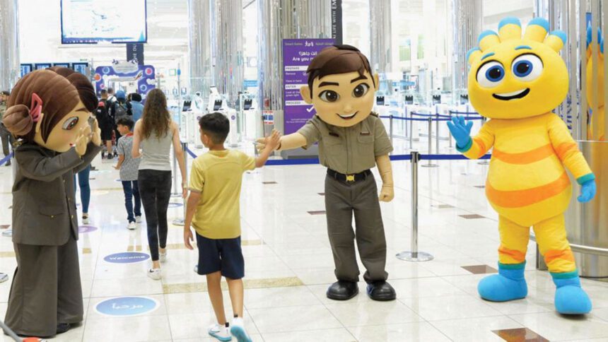 Dubai Airport Welcoming first children group