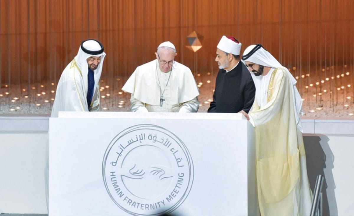 Pope Francis: UAE values are Peace and Tolerance