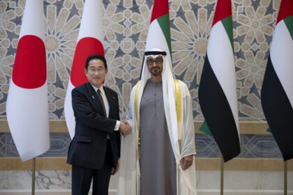 Prime Minister of Japan on an official visit to the UAE.