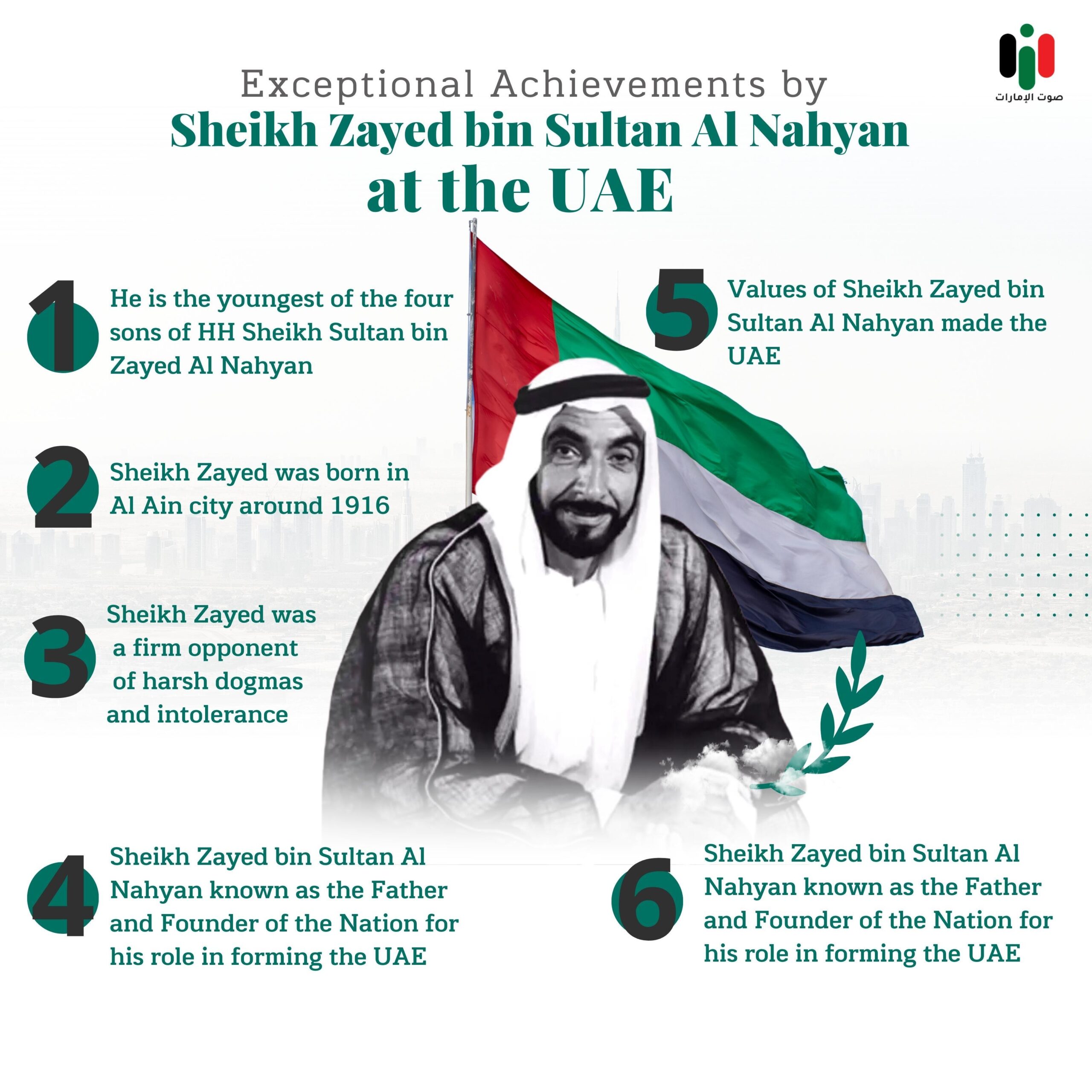 A show inspired by the legacy of the late Sheikh Zayed bin Sultan Al Nahyan