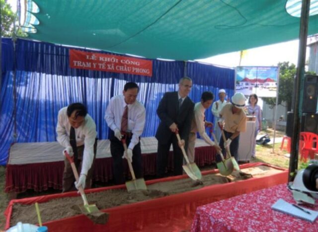 UAE Ambassador in Vietnam at the opening of Khalifa bin Zayed hospital in Vietnam 