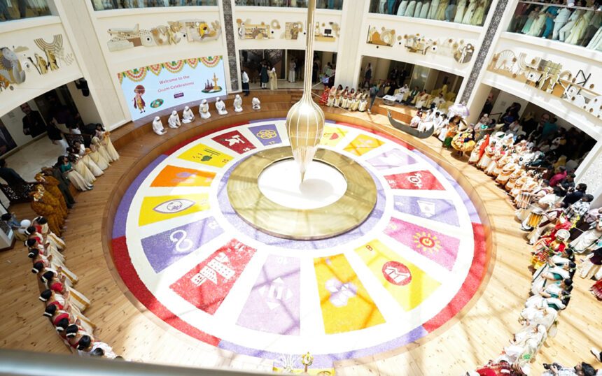 UAE Year Of Sustainability Celebrated with Large Flower Carpet