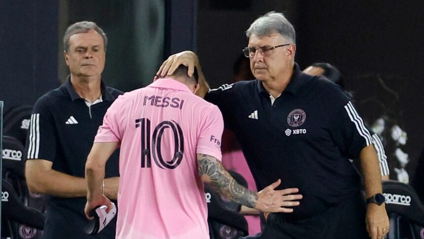 Lionel Messi leaves Inter Miami game with injury concern