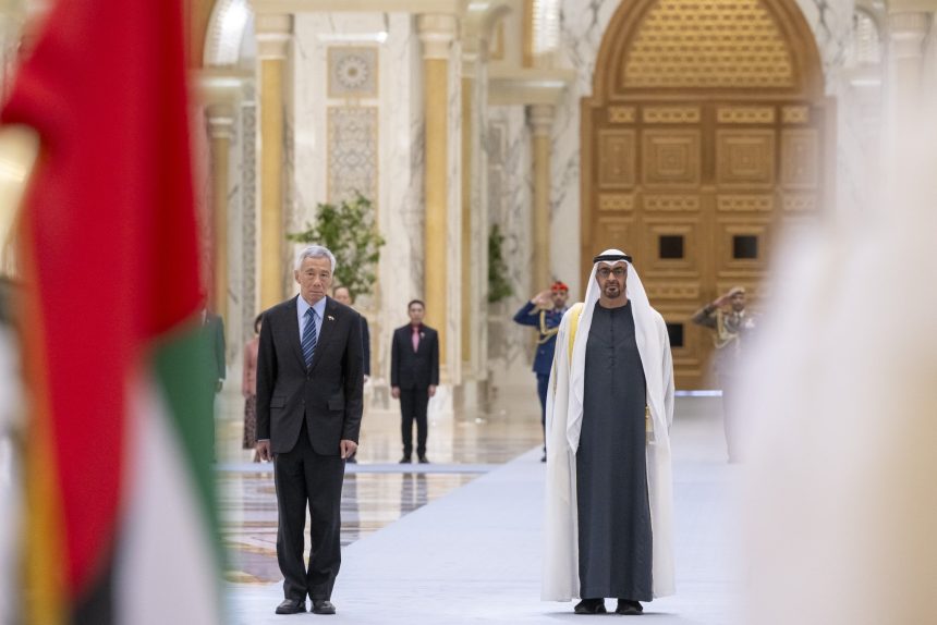 President of UAE Received Prime Minister of Singapore Today