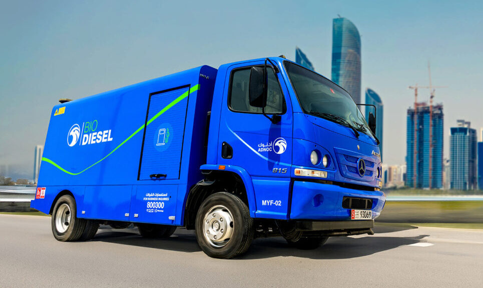 ADNOC Distribution Heavy Trucks Fleet Uses B20 Biodiesel.