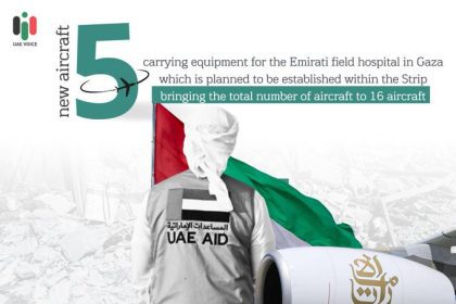 UAE Field Hospital Carried by 16 Planes to Gaza.