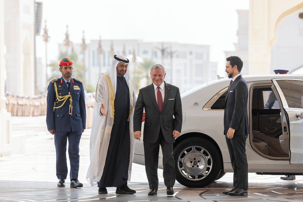 Sheikh Mohammed bin Zayed Received King Abdullah II Today