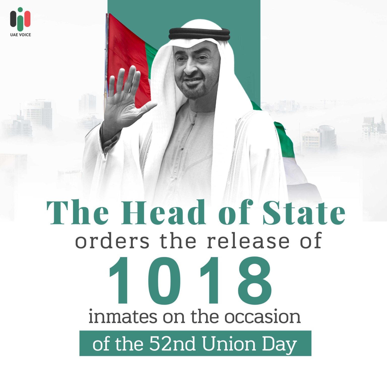 On the Occasion of 52nd Union Day, 1018 inmates To Be Released