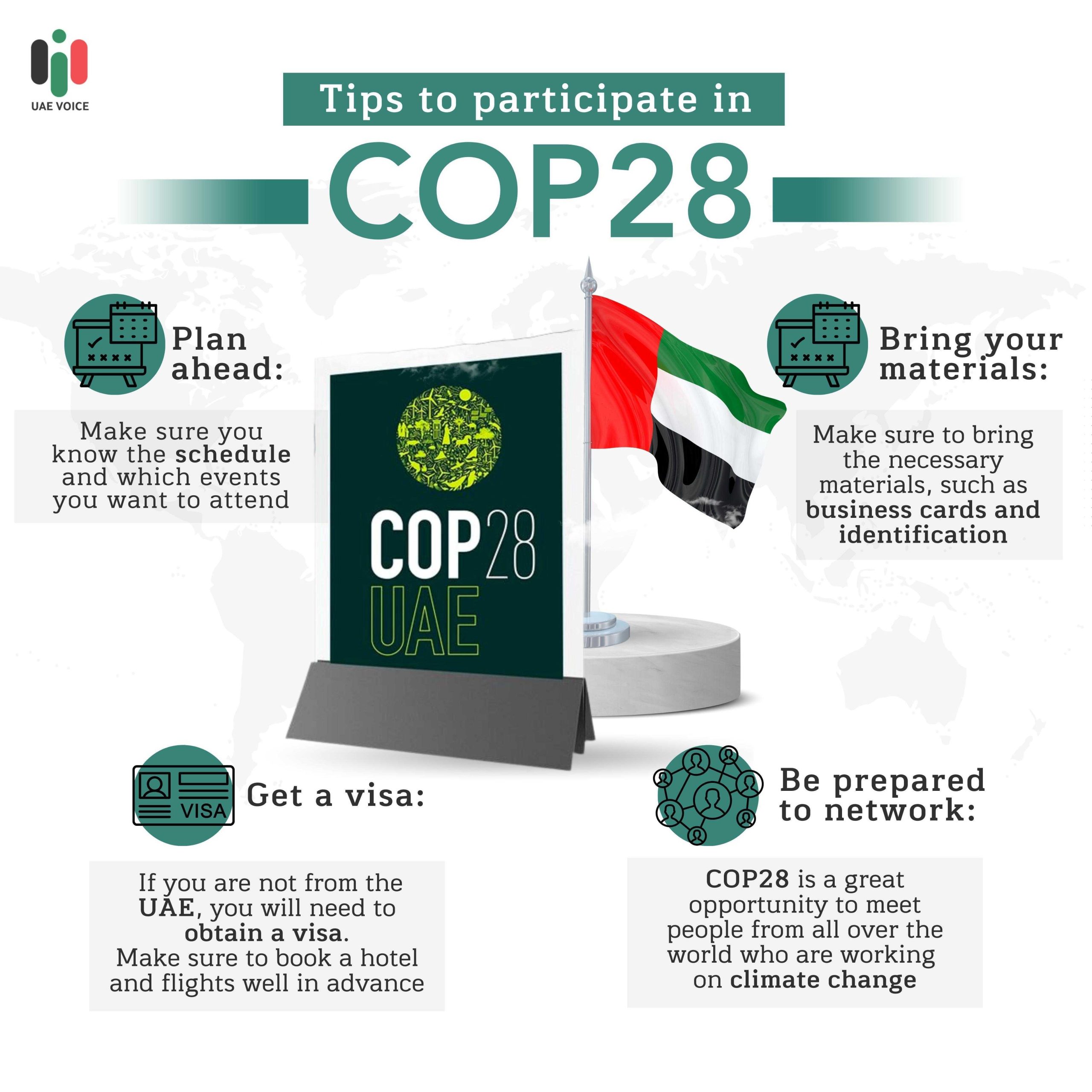 Tips to Participate in COP28 