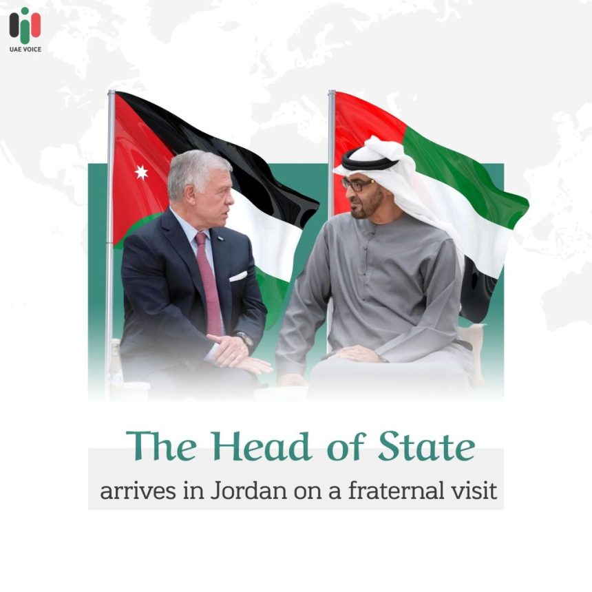 The Head of State Arrives in Jordan on a Fraternal Visit