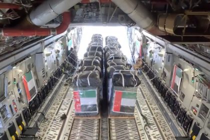 UAE Fourth Airdrop of Humanitarian Aid in Gaza