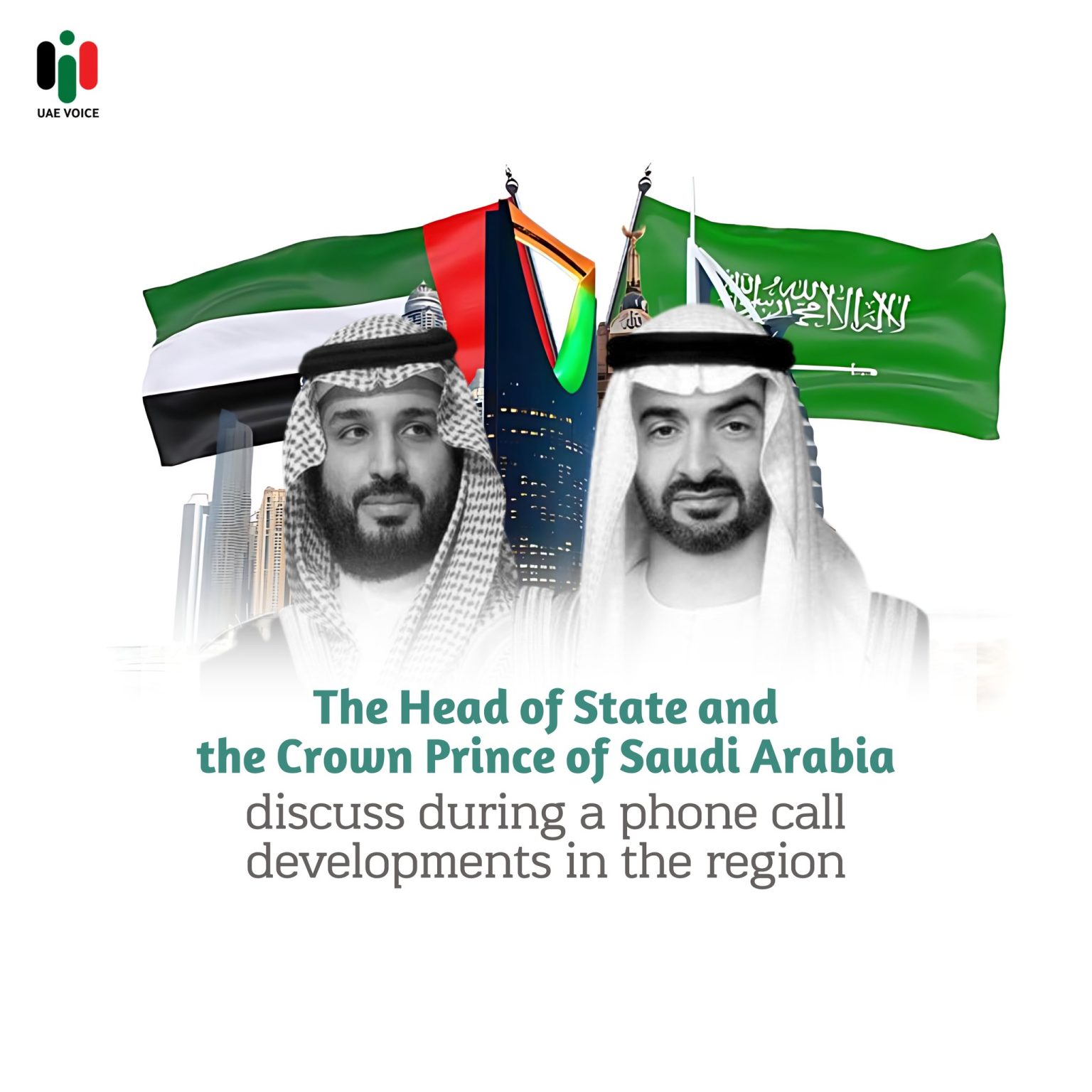 UAE President and Saudi Crown Prince Discuss Regional Situation