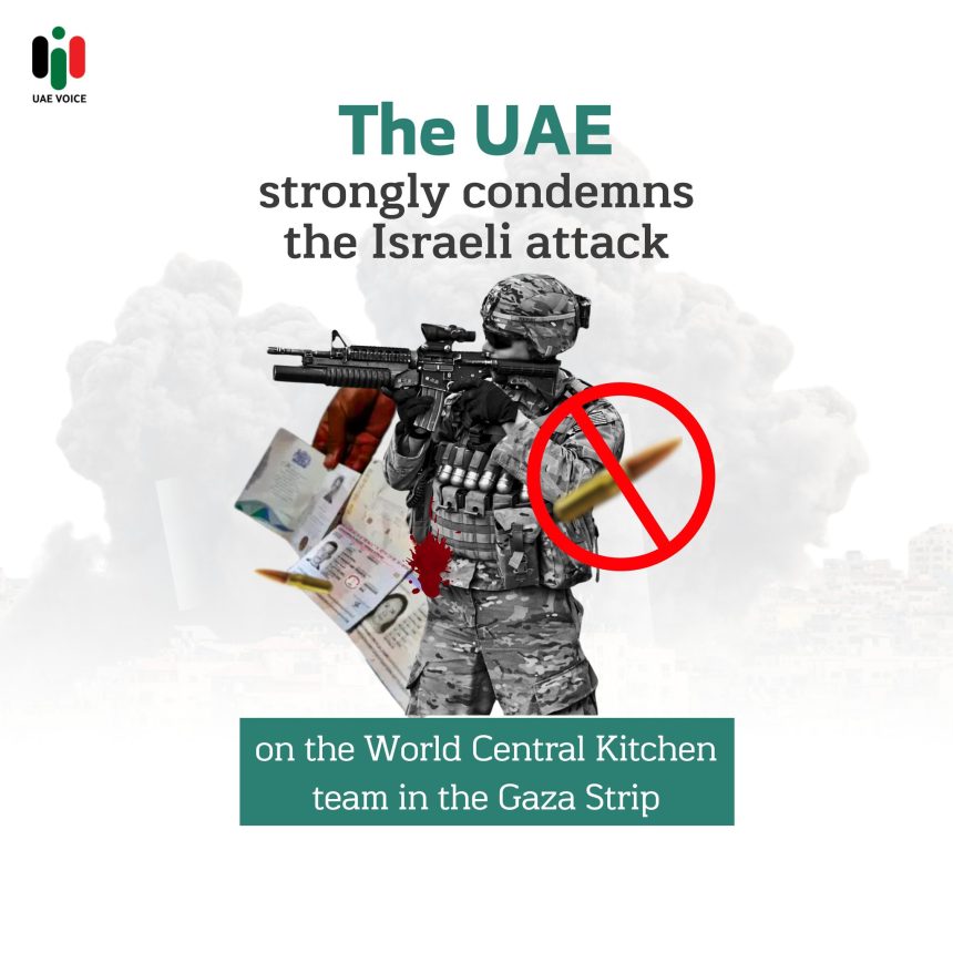 World Central Kitchen Staff Incident Condemned by the UAE
