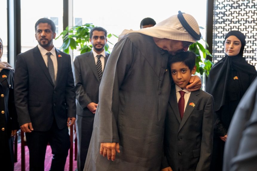 President Mohamed bin Zayed Meets Emirati Students in China