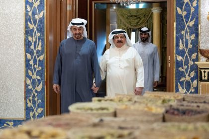 The Leaders of UAE and Bahrain Meet in Abu Dhabi