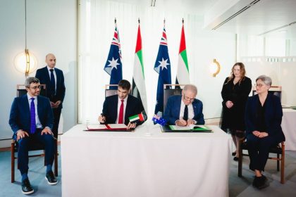 Abdullah bin Zayed Attends the Signing Of UAE-Australia CEPA