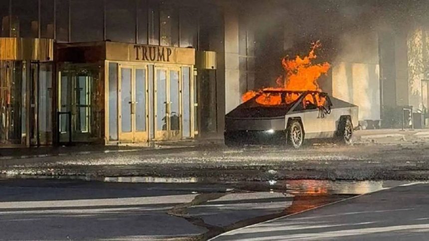 An Explosion Outside Trump Hotel Made With AI