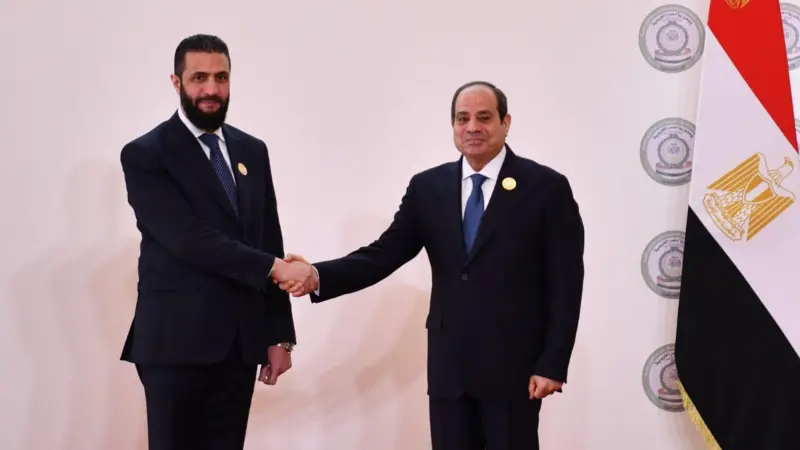 Ahmed Al Sharaa Attends Arab Summit in Cairo 